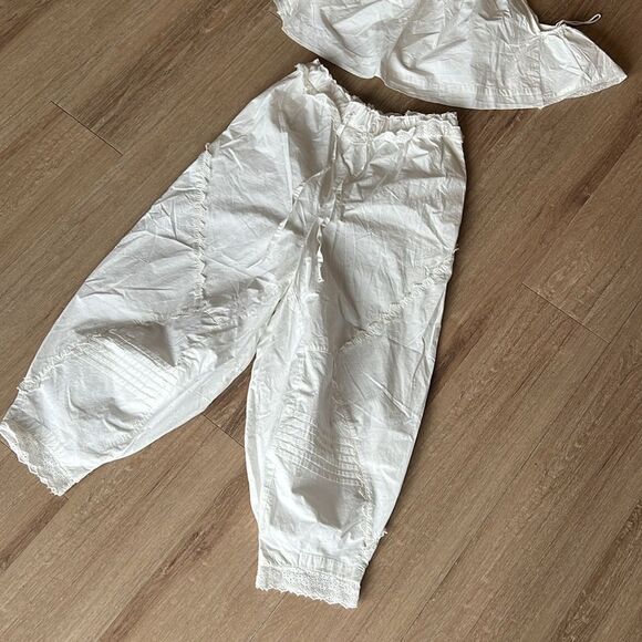 Free People • Beach Life co-ord white pant set - Picture 6 of 10